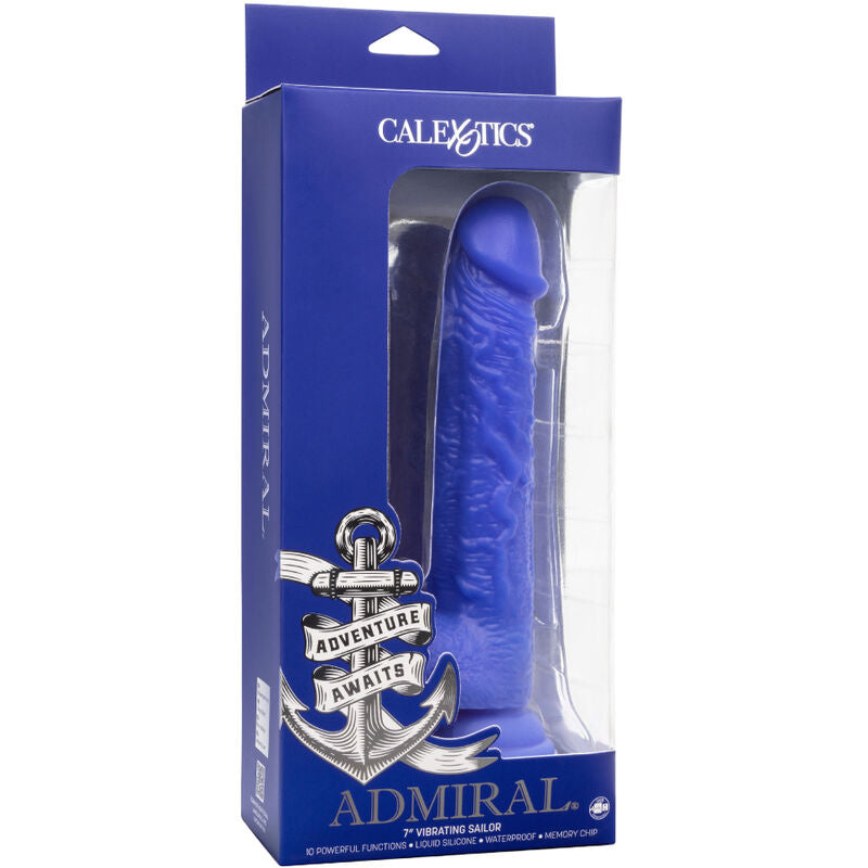 Dildo Realistico Vibrante Calexotics Admiral Sailor — 10 Funzioni