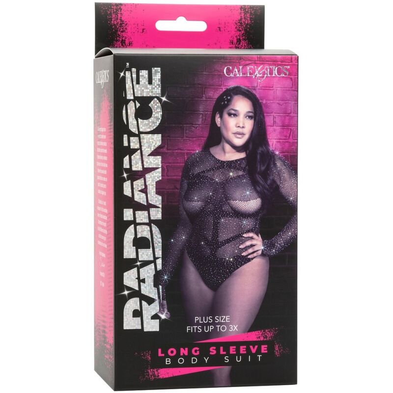 Body Erotico a Maniche Lunghe Calexotics Radiance — Taglia Plus