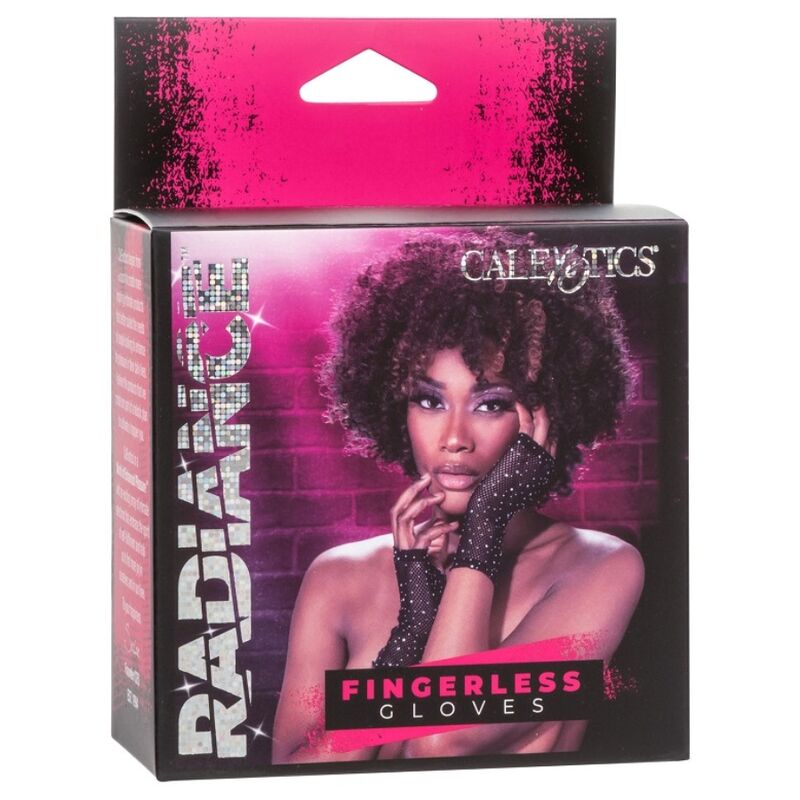 Guanti Senza Dita in Rete con Strass Calexotics Radiance