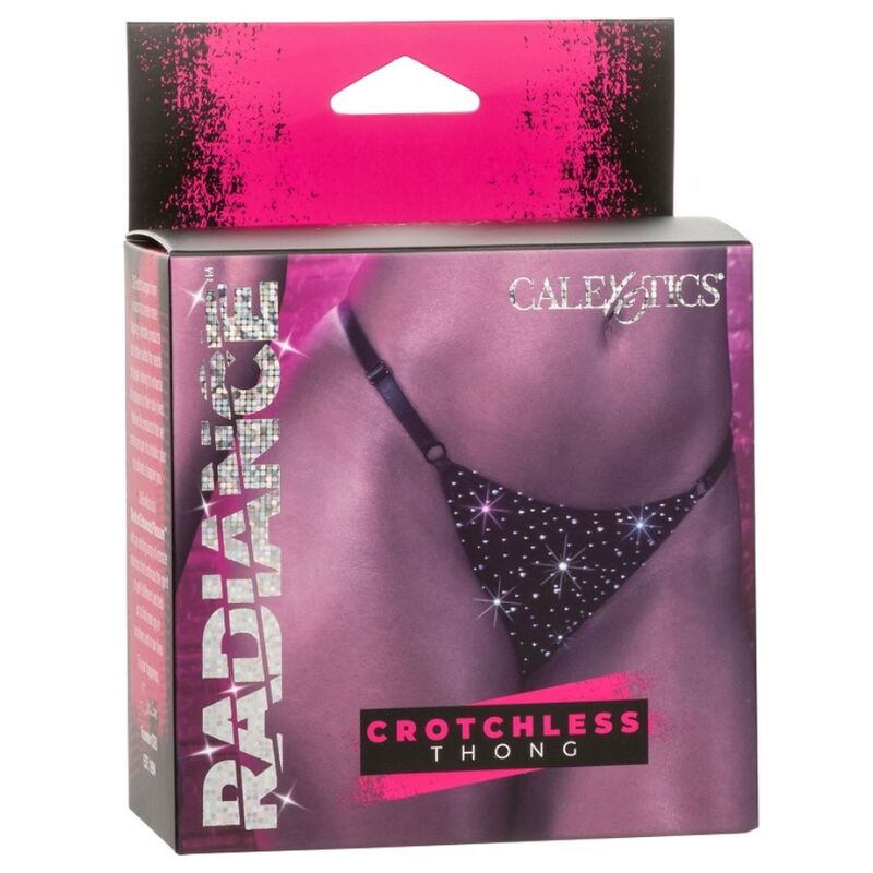 Perizoma Senza Cavallo Calexotics Radiance — Rete con Strass
