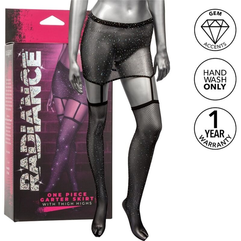 Reggicalze con Gonna Calexotics Radiance — Rete, Autoreggenti