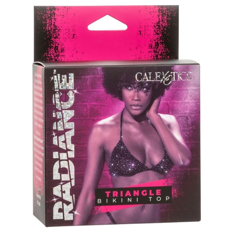 Top Bikini a Triangolo Calexotics Radiance — Strass, Rete