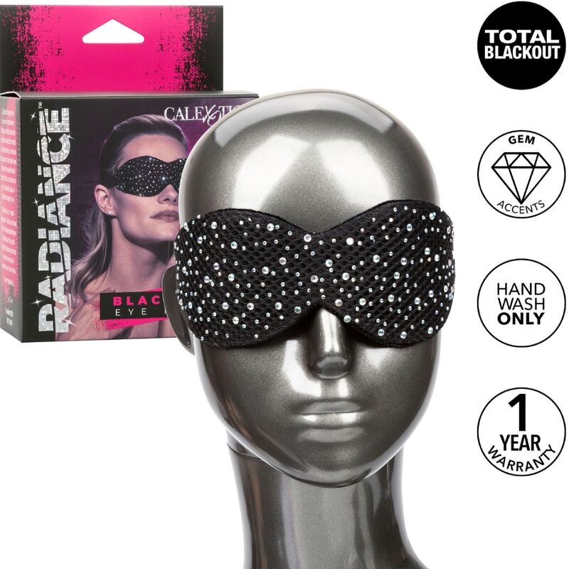 Benda per Occhi con Strass Calexotics Radiance — Peluche Morbido