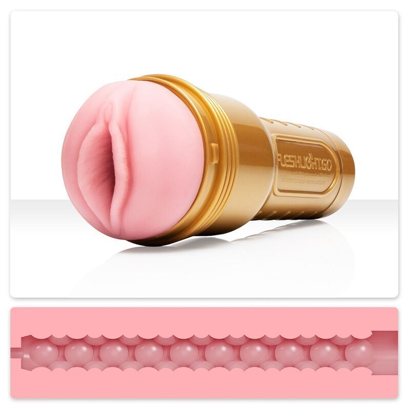 Masturbatore Maschile Fleshlight Stamina Go Lady — Kit con Lubrificante