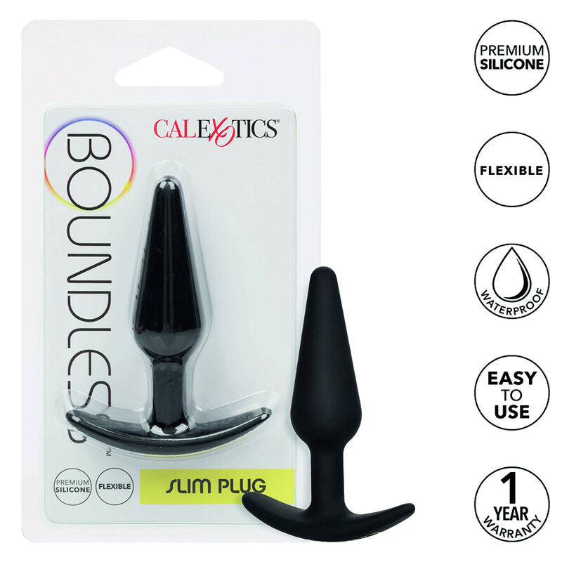 Plug Anale Slim Calexotics Boundless — Flessibile, Base Ergonomica