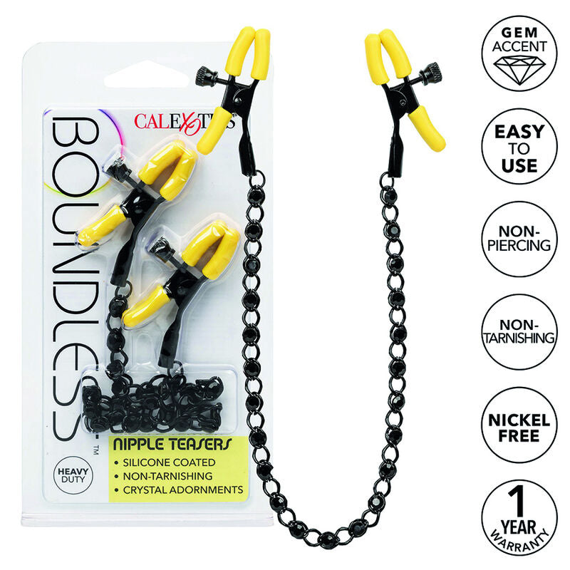 Mollette per Capezzoli con Catena Calexotics Boundless Teaser