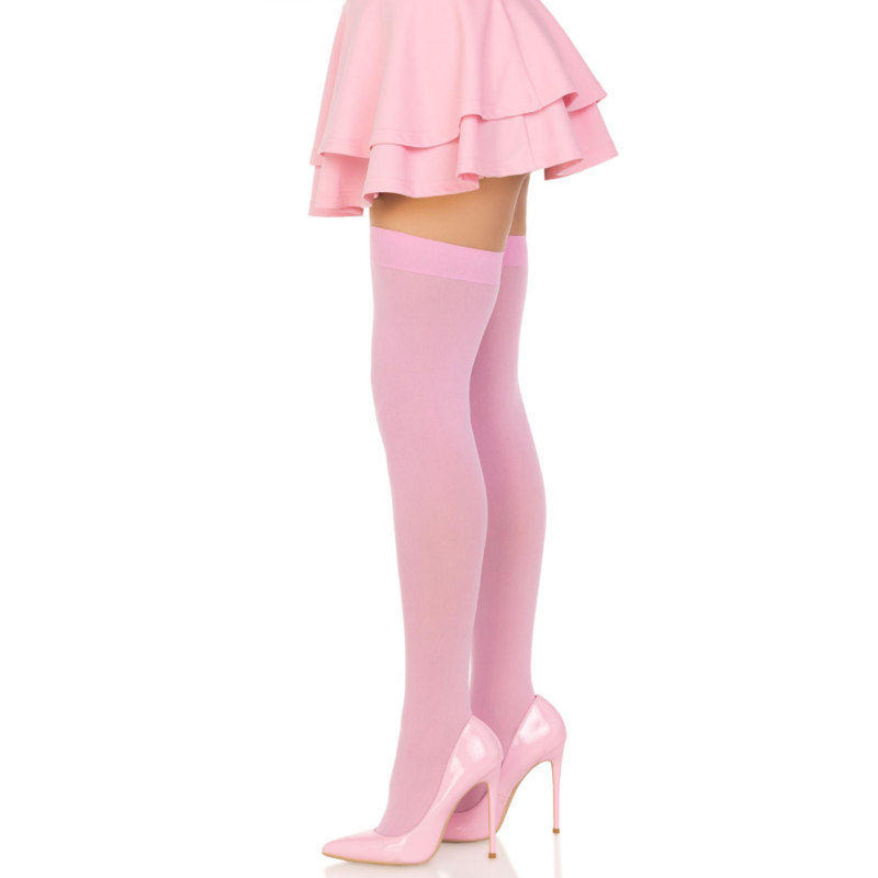 Calze Autoreggenti in Nylon Leg Avenue — Rosa