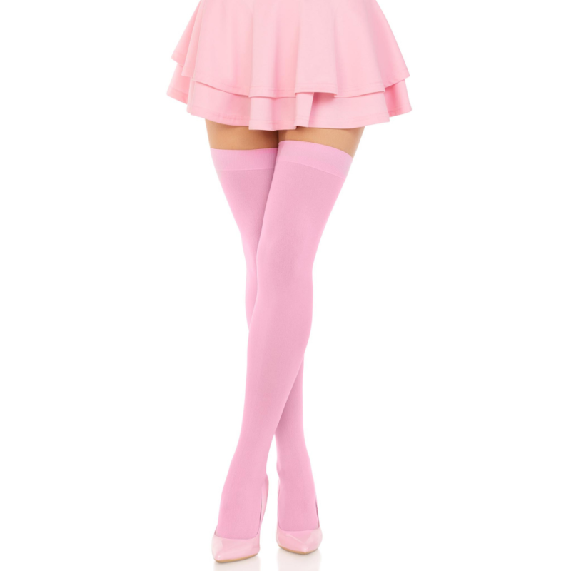 Calze Autoreggenti in Nylon Leg Avenue — Rosa