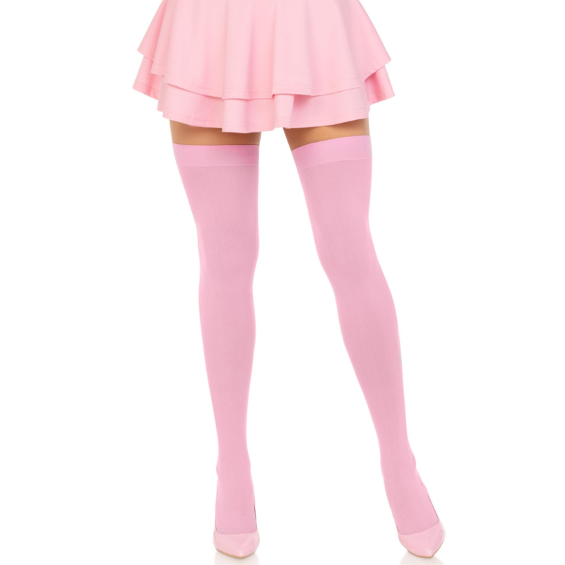 Calze Autoreggenti in Nylon Leg Avenue — Rosa