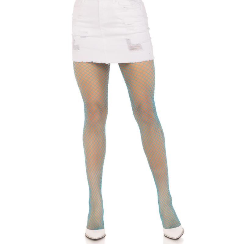 Collant a Rete in Lycra Leg Avenue — Blu