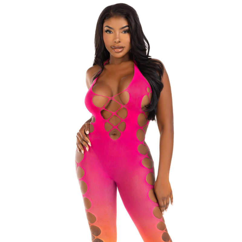 Bodystocking Senza Piedi Leg Avenue Sunset — Multicolore