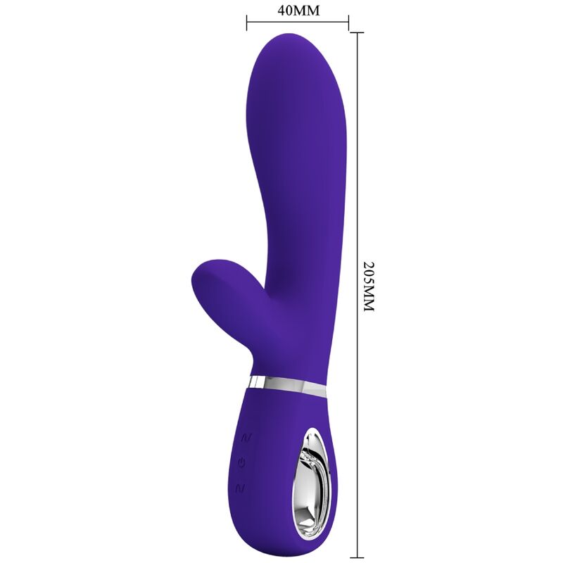 Vibratore Rabbit Punto G Pretty Love Thomas — Silicone, Viola