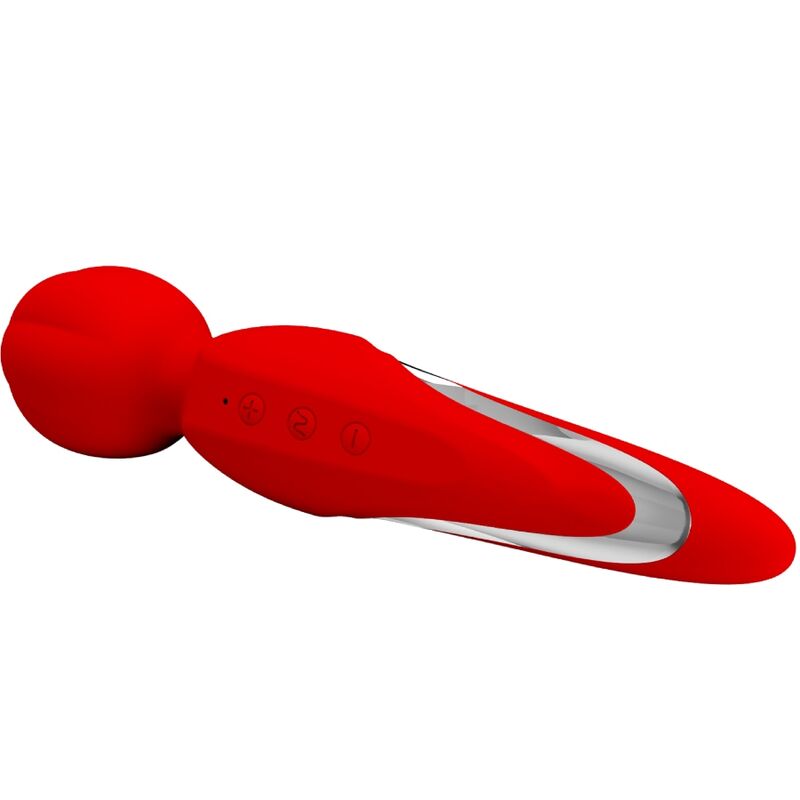 Vibratore Wand Pretty Love Walter — 7 Modalità, Rosso