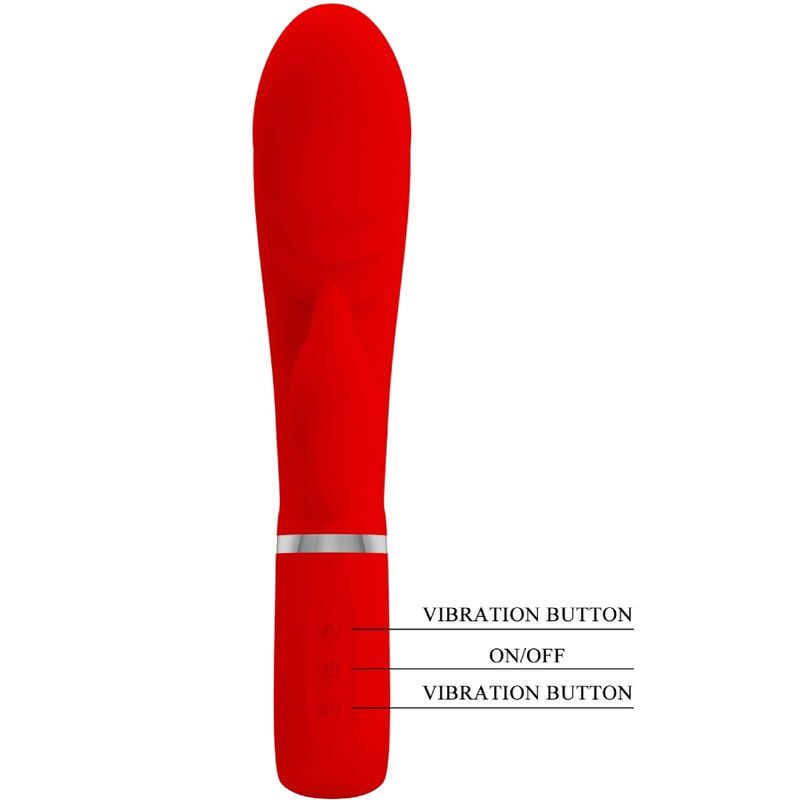 Vibratore Rabbit Punto G Pretty Love Prescott — Rosso