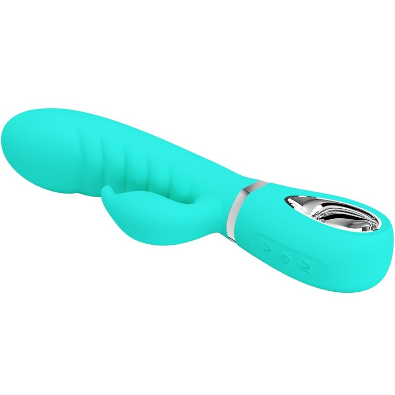 Vibratore Rabbit Punto G Pretty Love Prescott — Verde Acqua