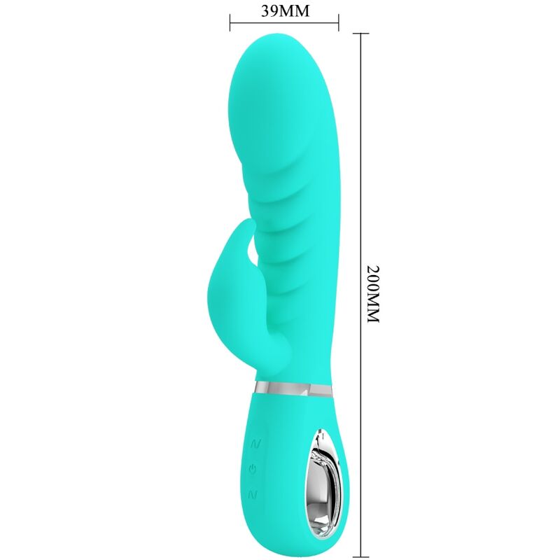 Vibratore Rabbit Punto G Pretty Love Prescott — Verde Acqua