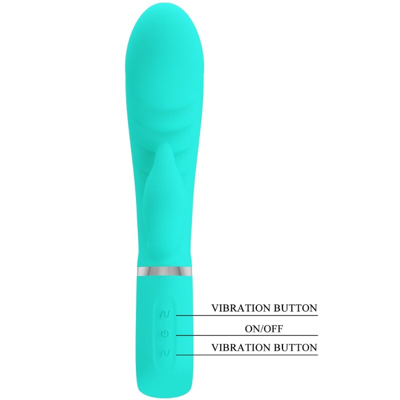 Vibratore Rabbit Punto G Pretty Love Prescott — Verde Acqua
