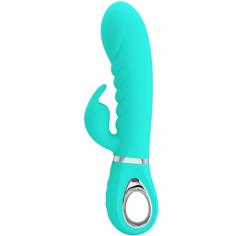 Vibratore Rabbit Punto G Pretty Love Prescott — Verde Acqua