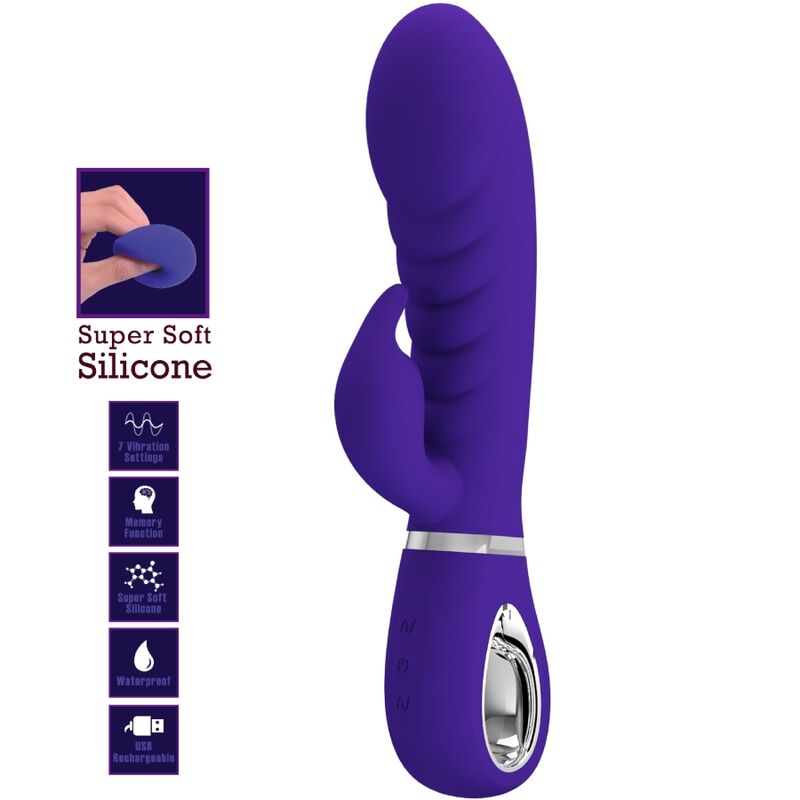 Vibratore Rabbit Punto G Pretty Love Prescott — Viola