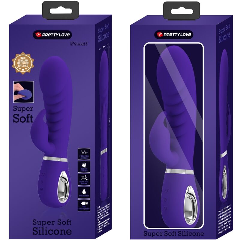 Vibratore Rabbit Punto G Pretty Love Prescott — Viola