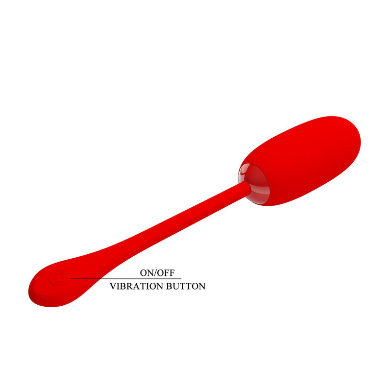 Uovo Vibrante Ricaricabile Pretty Love Julius — Rosso