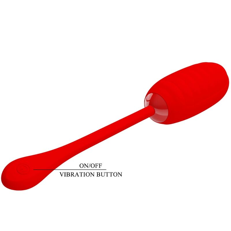 Uovo Vibrante Ricaricabile Pretty Love Kirk — Rosso