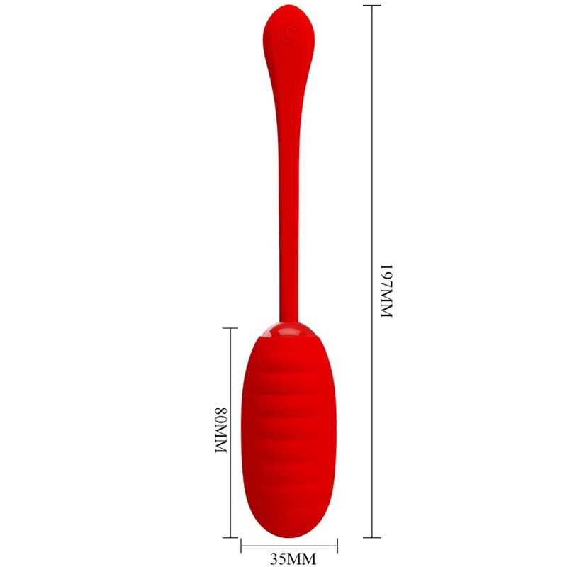Uovo Vibrante Ricaricabile Pretty Love Kirk — Rosso