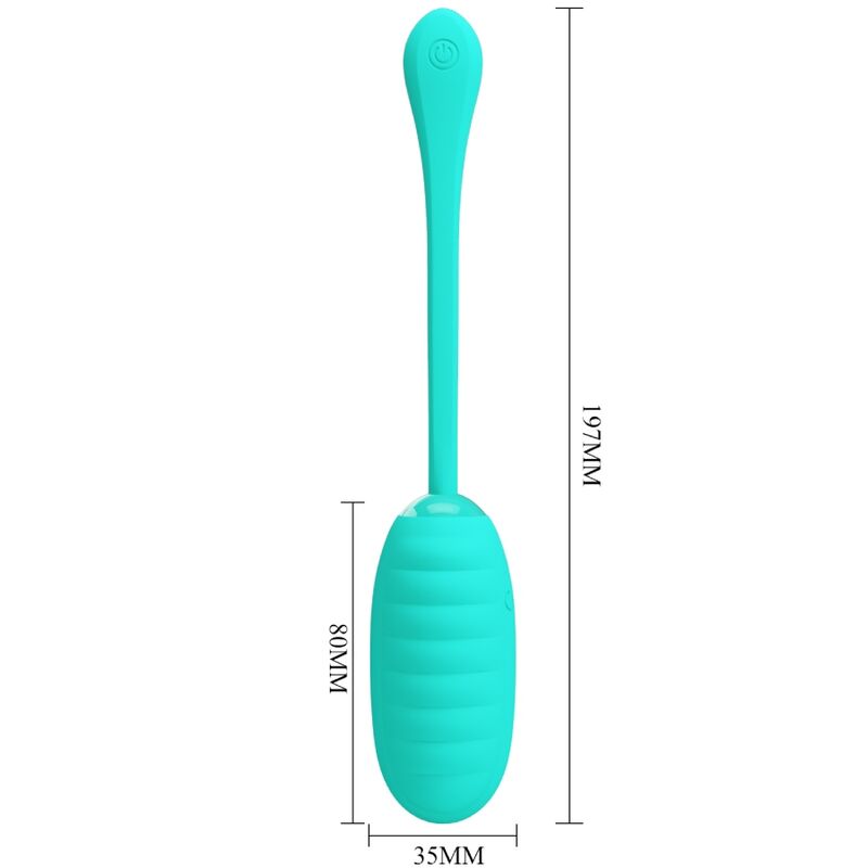 Uovo Vibrante Ricaricabile Pretty Love Kirk — Verde Acqua