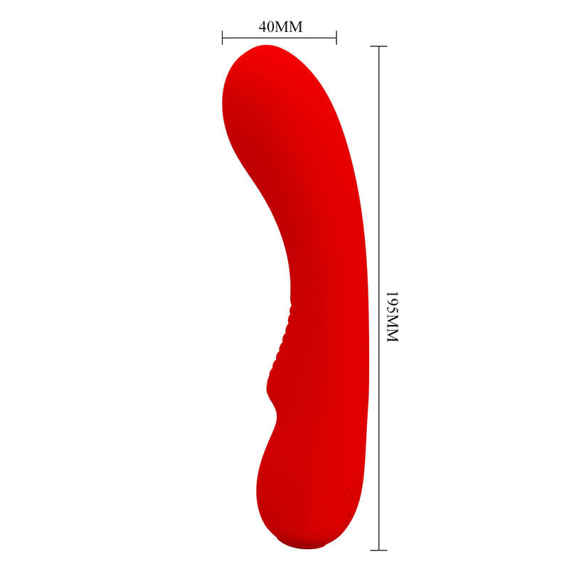 Vibratore Ricaricabile Pretty Love Prescott — 12 Modalità, Rosso