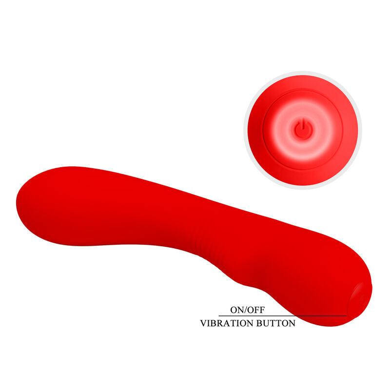 Vibratore Ricaricabile Pretty Love Prescott — 12 Modalità, Rosso
