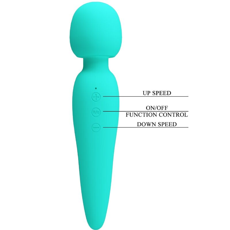 Vibratore Wand Impermeabile Pretty Love Meredith — 12 Modalità