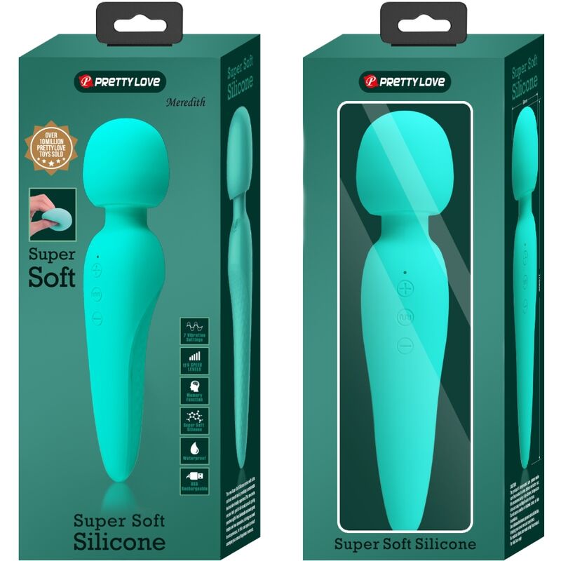 Vibratore Wand Impermeabile Pretty Love Meredith — 12 Modalità