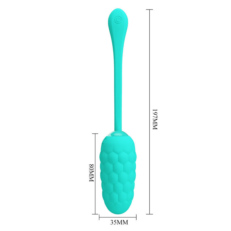 Uovo Vibrante Texture Pretty Love Smart — Silicone, 12 Modalità