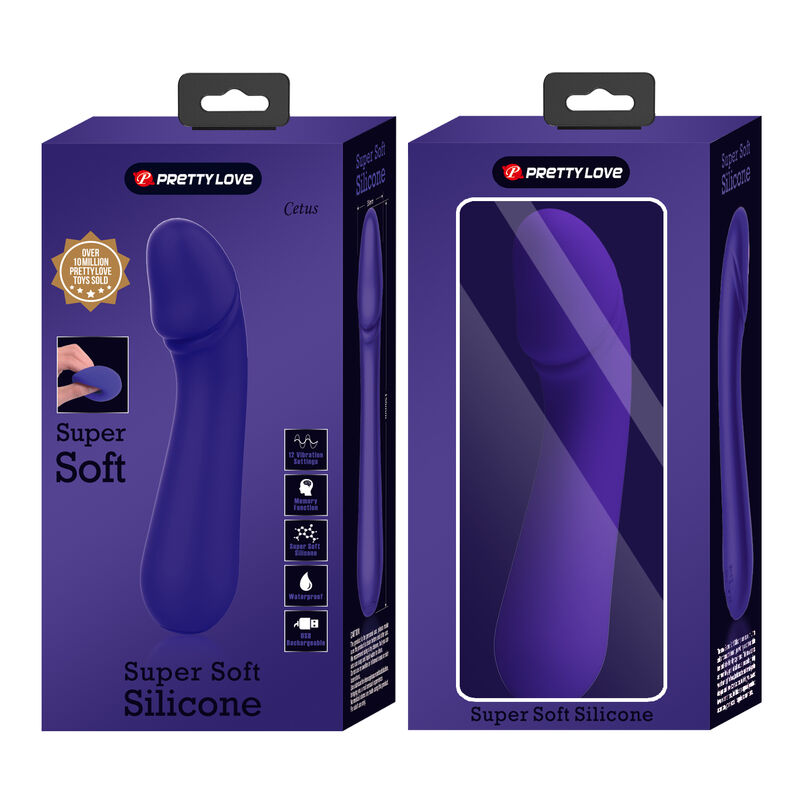 Vibratore Punto G Pretty Love Cetus — Silicone, Ricaricabile, Viola