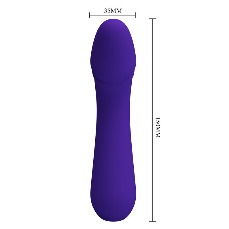 Vibratore Punto G Pretty Love Cetus — Silicone, Ricaricabile, Viola