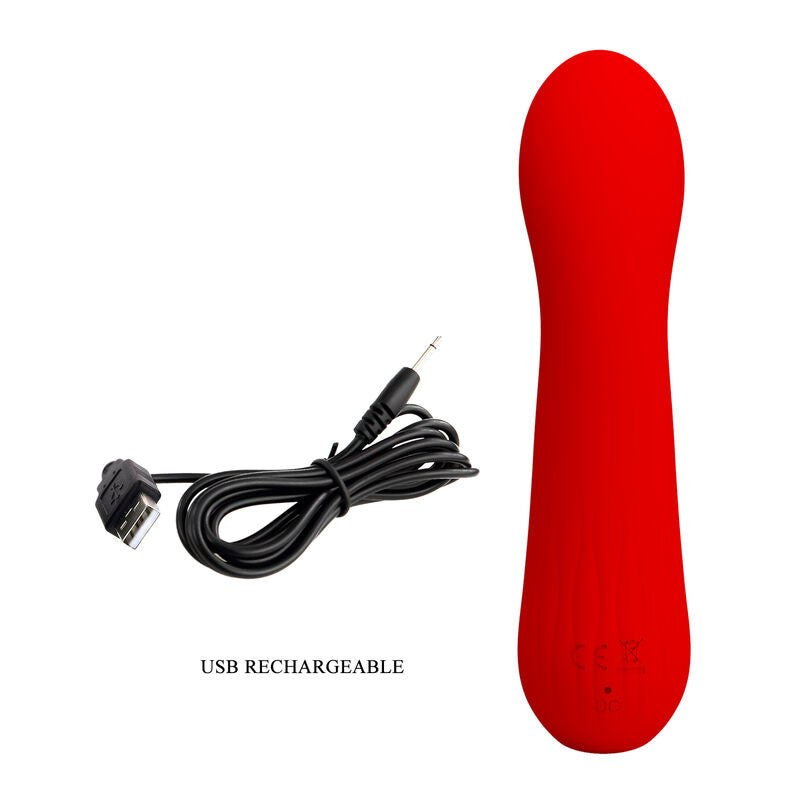 Vibratore Punto G Pretty Love Faun — Ricaricabile, Rosso