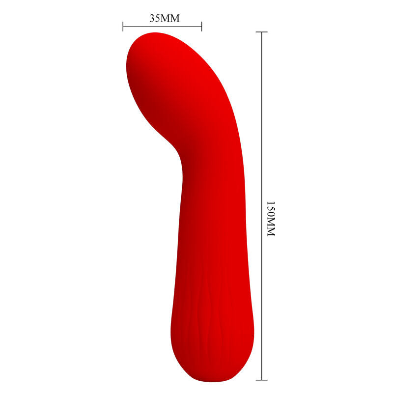 Vibratore Punto G Pretty Love Faun — Ricaricabile, Rosso