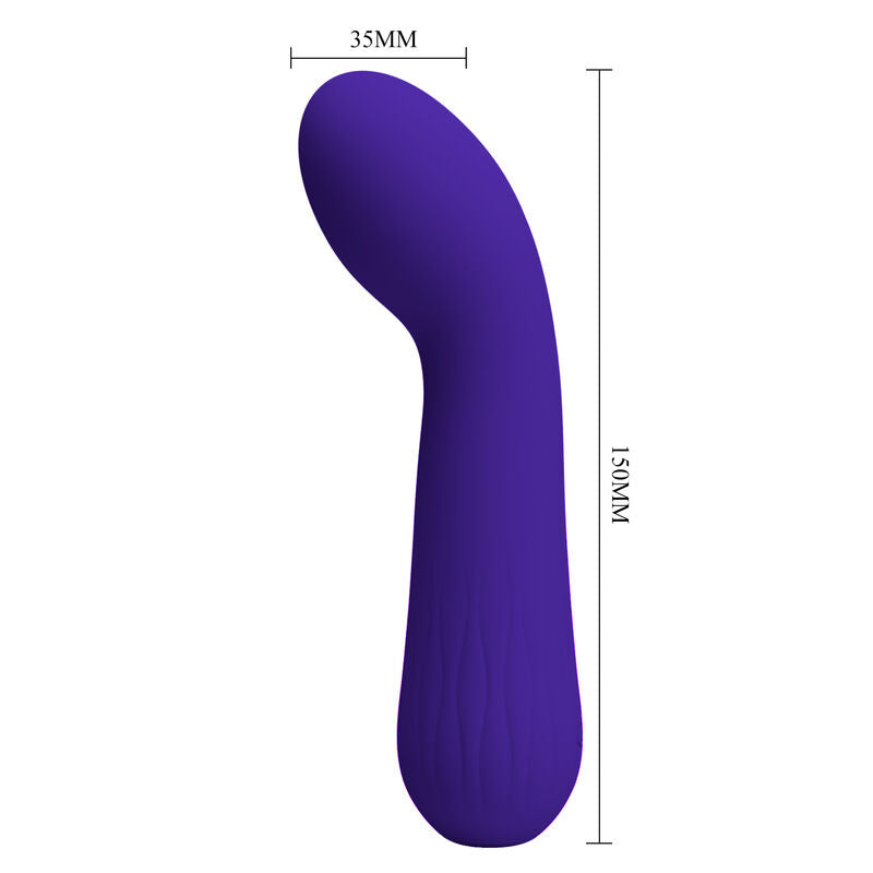 Vibratore Punto G Pretty Love Faun — Silicone, Ricaricabile, Viola