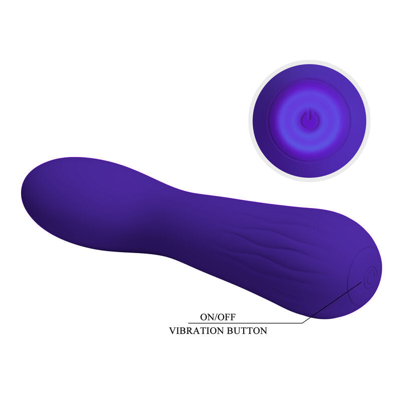 Vibratore Punto G Pretty Love Faun — Silicone, Ricaricabile, Viola