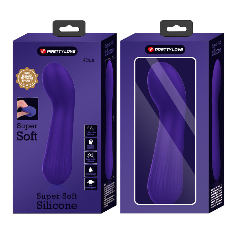 Vibratore Punto G Pretty Love Faun — Silicone, Ricaricabile, Viola
