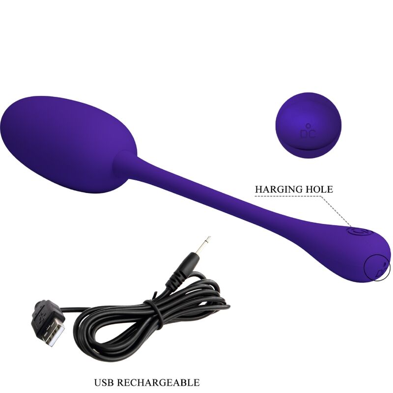 Uovo Vibrante Ricaricabile Pretty Love Knucker — 12 Funzioni