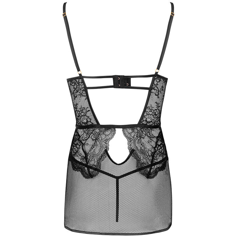 Lingerie Sexy Livco Corsetti Baririn — Camicia e Perizoma Nero
