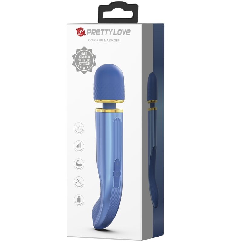 Vibratore Wand Pretty Love Smart — 7 Modalità, 24 cm