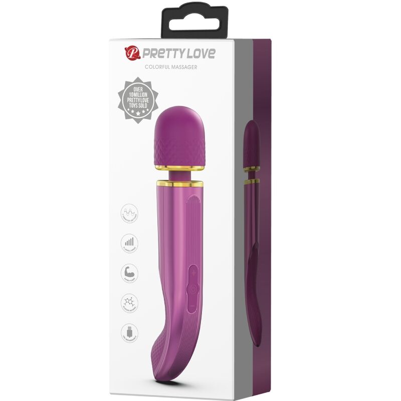 Vibratore Wand Pretty Love Smart — 7 Modalità, Viola