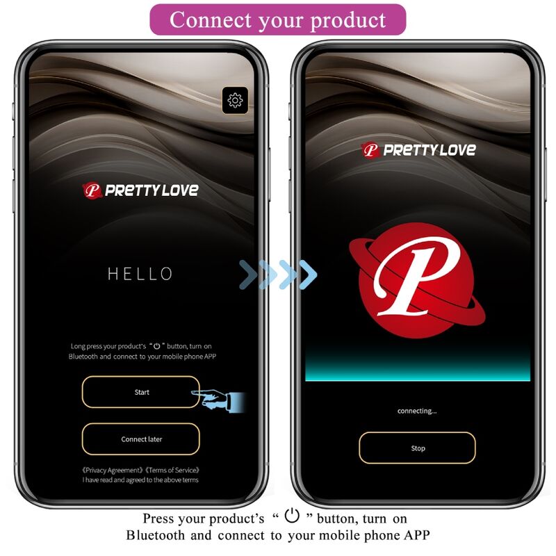 Vibratore Rabbit APP Pretty Love Jayleen — 12 Modalità, Viola