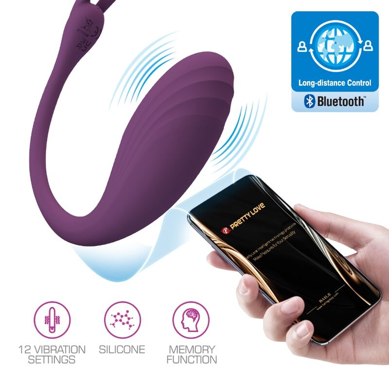 Uovo Vibrante App Controllato Pretty Love Catalina — Viola
