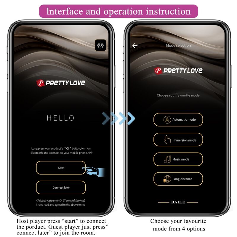 Uovo Vibrante App Controllato Pretty Love Catalina — Viola