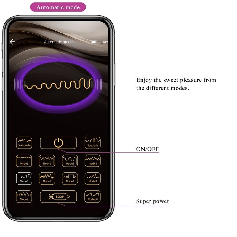 Uovo Vibrante App Controllato Pretty Love Catalina — Viola