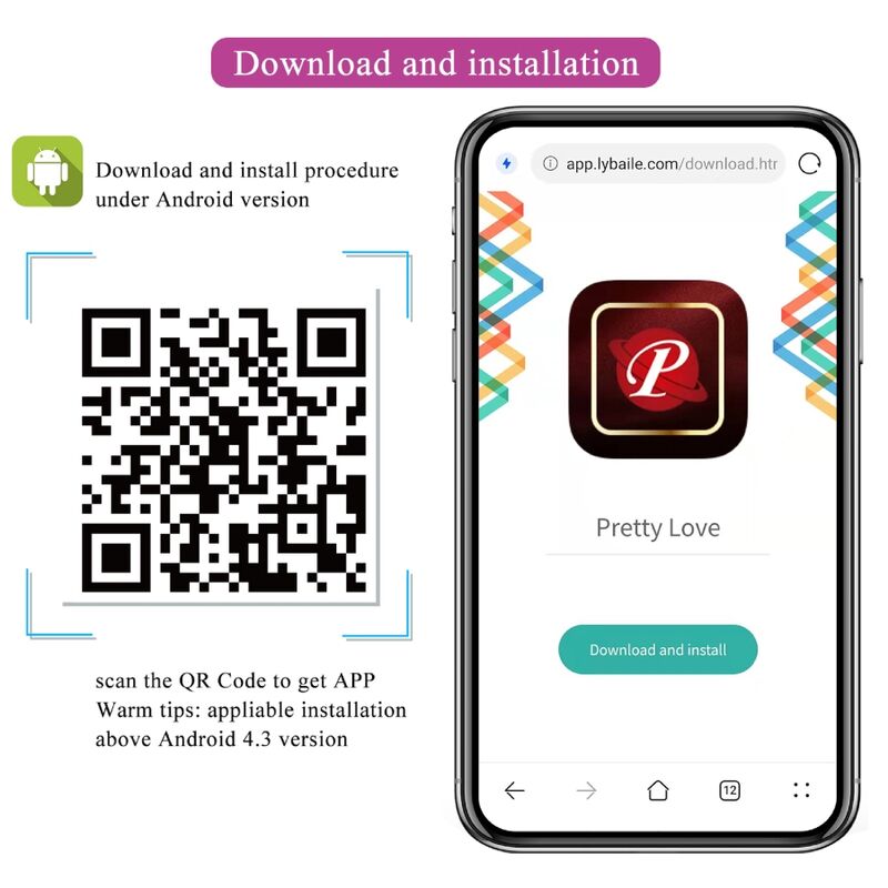 Plug Anale con App Pretty Love Jefferson — Vibrante, Viola