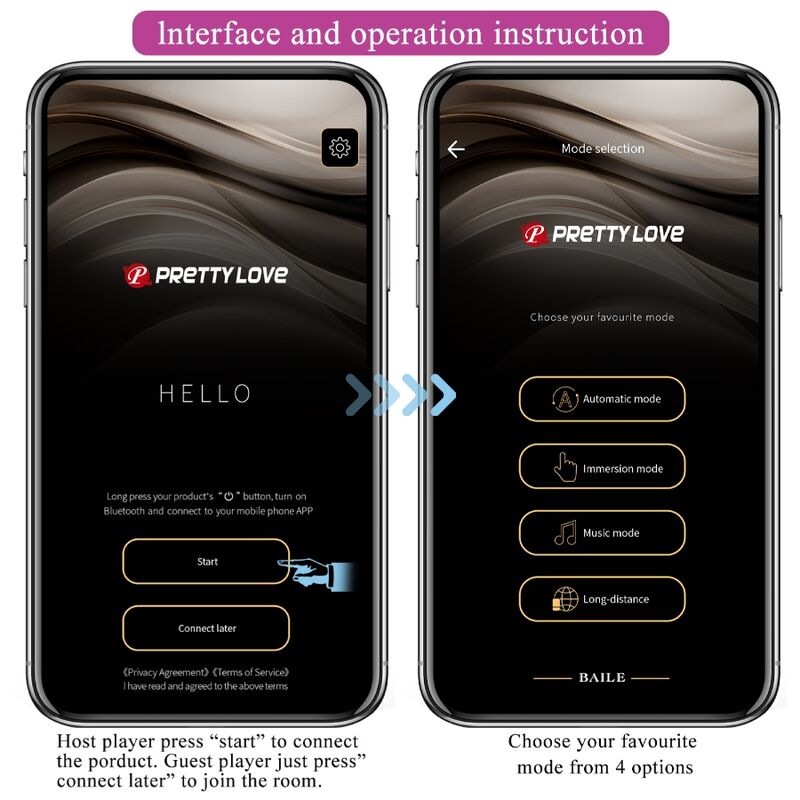 Plug Anale con App Pretty Love Jefferson — Vibrante, Viola